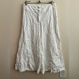 Roni Rabl Linen Blend Wide Leg Crop Pants S